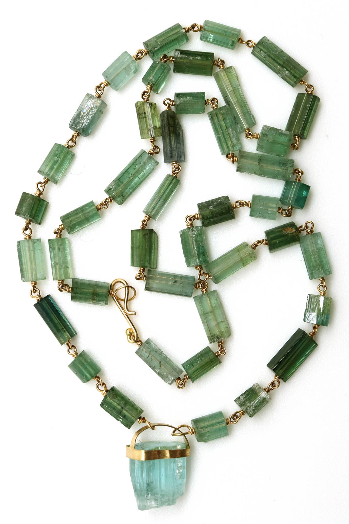 Necklace - Green and Blue Tourmaline