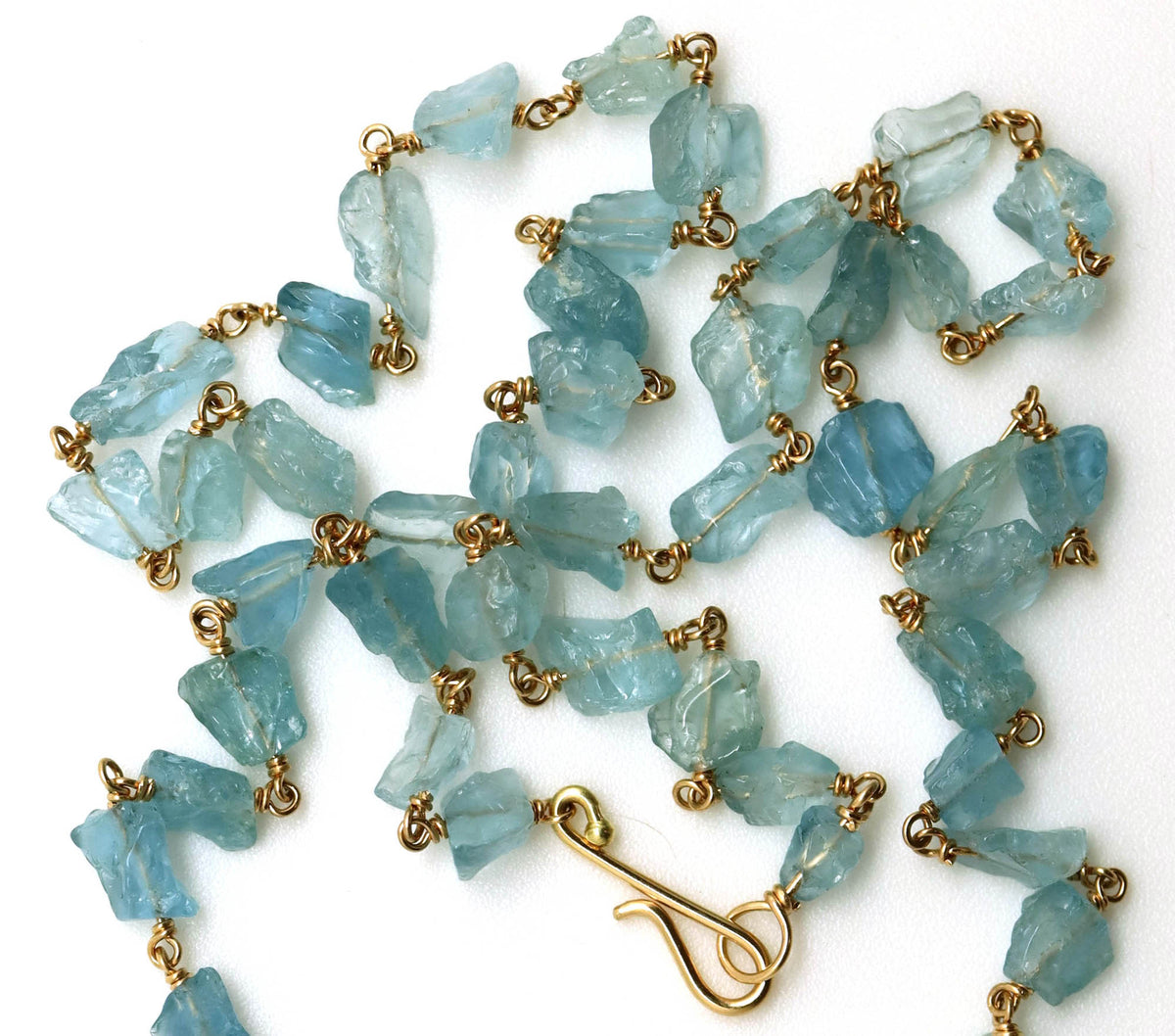 Necklace - Aquamarine, Pink Tourmaline
