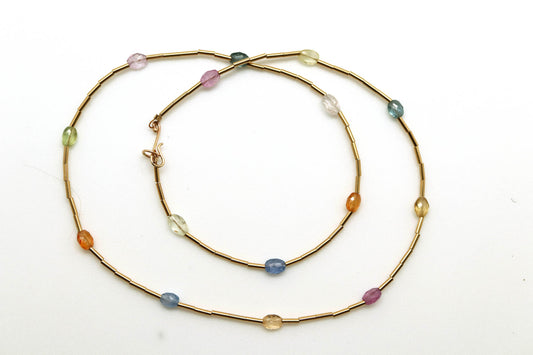 Necklace - Fancy Sapphire Lozenges