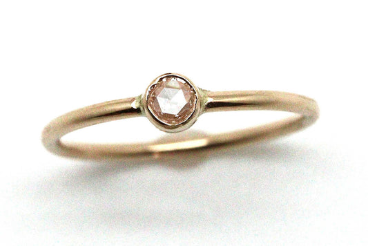 Rings - 14k gold, Rose Cut Diamond