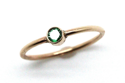 Rings - 14k gold, Tsavorite