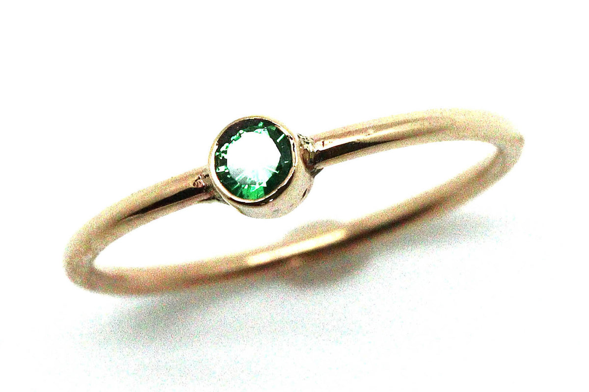 Rings - 14k gold, Tsavorite