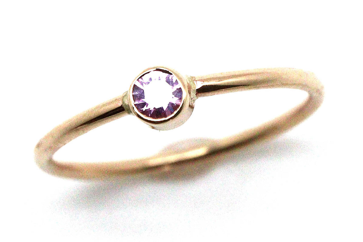 Rings - 14k gold, Pink Sapphire