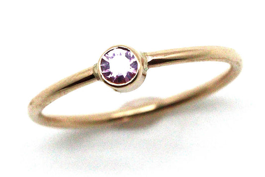 Rings - 14k gold, Pink Sapphire